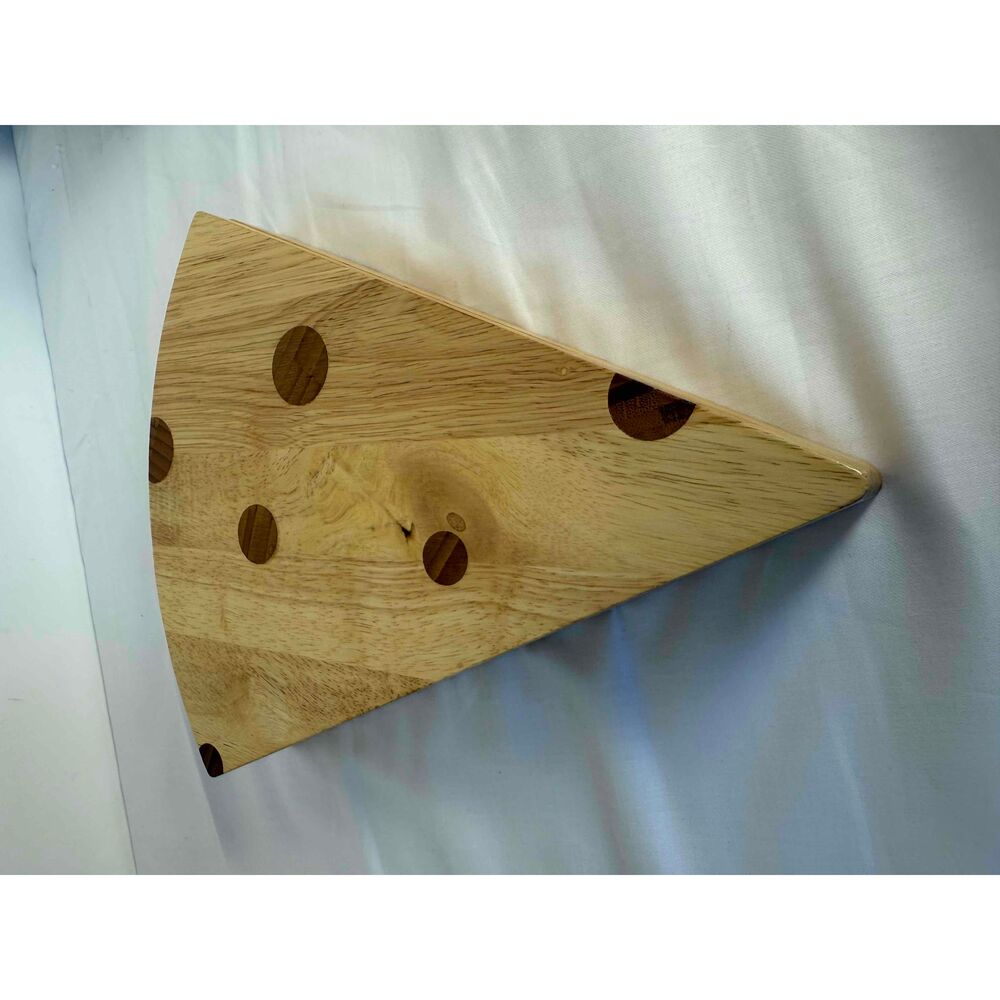Legacy by Picnic Time‎ Bamboo Cheese Shaped Cutting Board Fork Knife Set